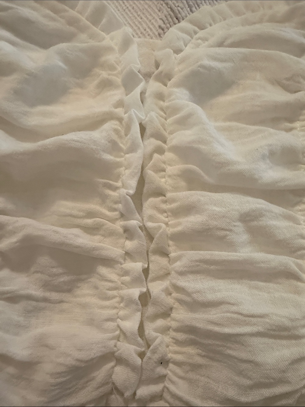 Sienna Sky Ivory Ruffled Ruched Camisole - Picture 6 of 6